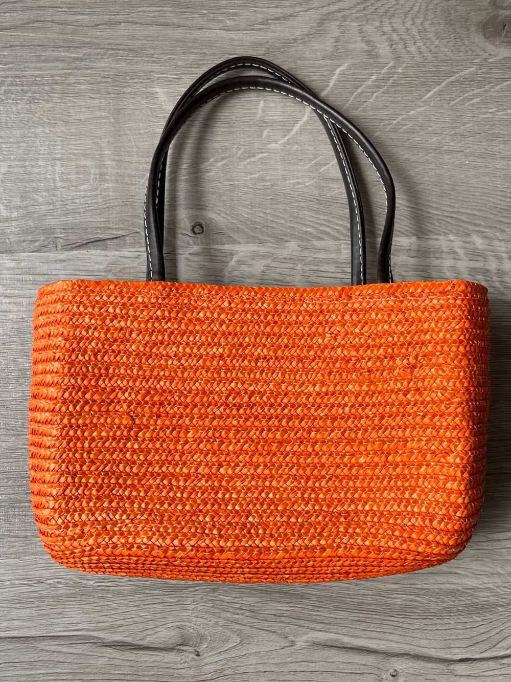 Orange Woven Tote Bag - Picture 7 of 7